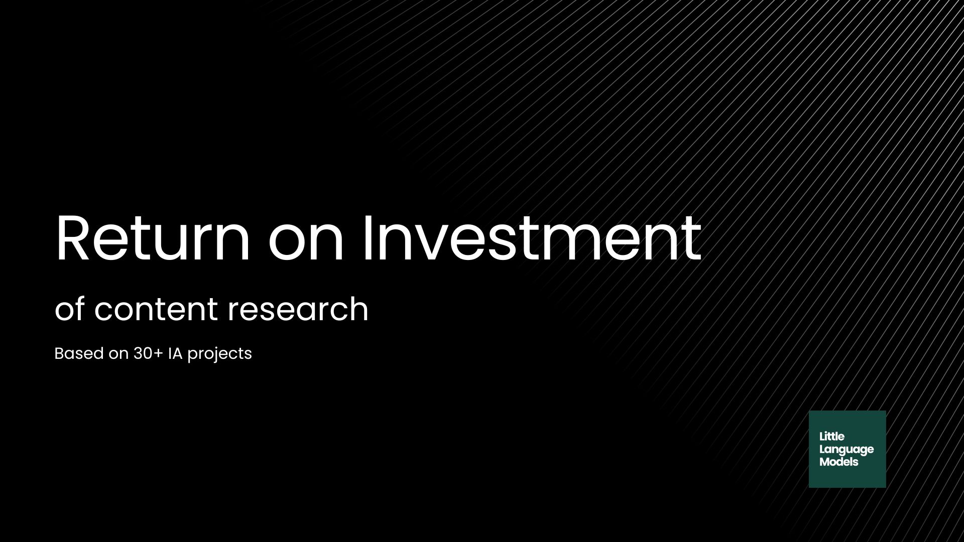 What is the ROI of user research for content?